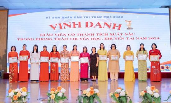 Uỷ ban nhân dân thị trấn Mộc Châu đã long trọng tổ chức hội nghị vinh danh công tác Khuyến học-Khuyến tài năm 2024, đồng thời phát động xây dựng xã hội học tập năm 2025.